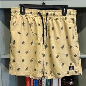 Tactical Distributors, Men's Large Yellow & Green Swim Trunks